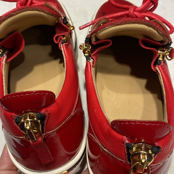 GIUSEPPE ZANOTTI #39159 Black Leather Sneakers Size 8 ⭐️⭐️⭐️⭐️⭐️ - Picture 10 of 17